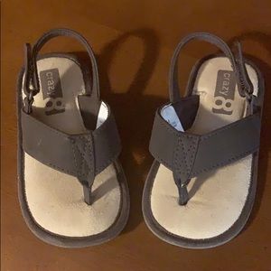 Brown size 7-8 flip flops